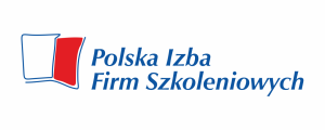 Akademia JA - Logo Polskiej Izby Firm Szkoleniowych z ikoną otwartej książki.